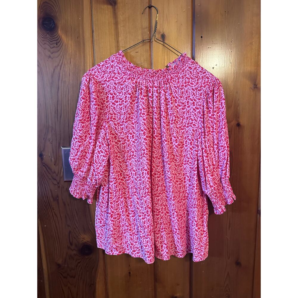 Pink Puff Sleeve Top | Boden | Size M - Picture 6 of 9